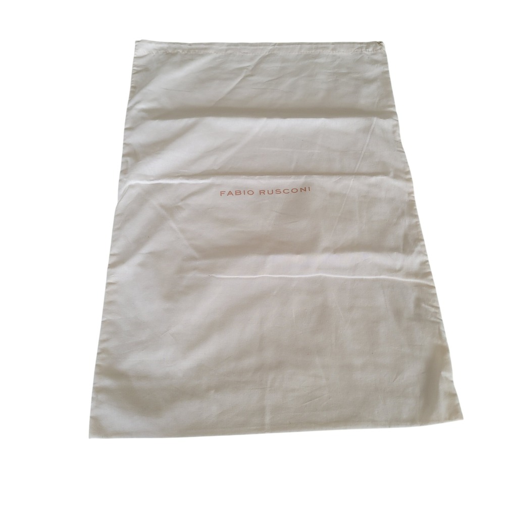 Fabio Rusconi Dust Bag White Cotton Drawstring Storage Bag 22x15 Large Accessory